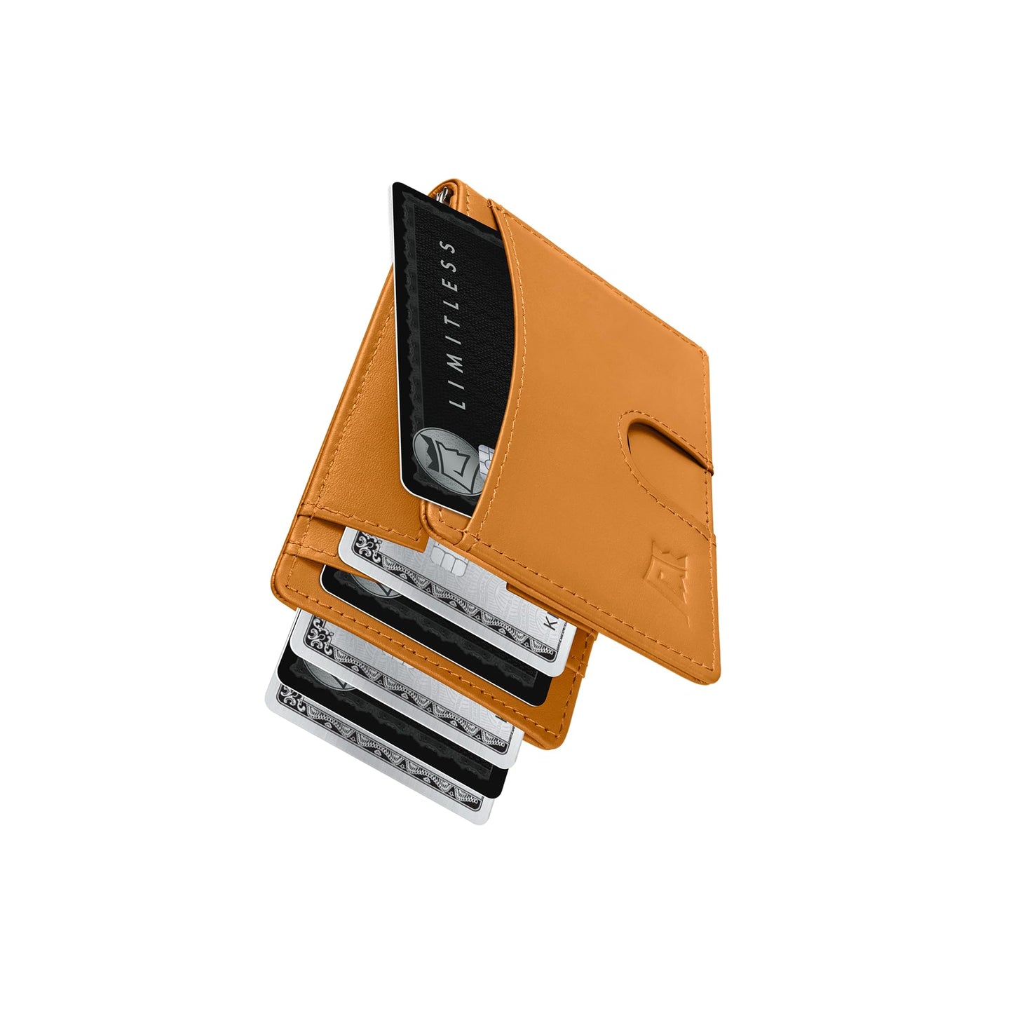 Slim Leather Money Clip Wallet With RFID Protection