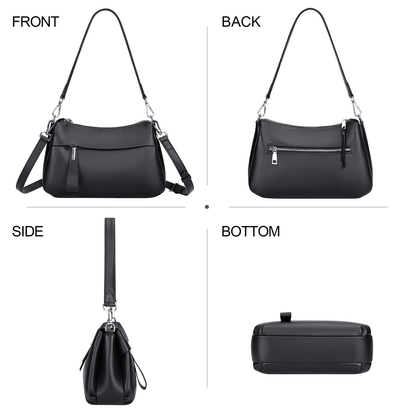 Genuine Leather Crossbody Shoulder Bag