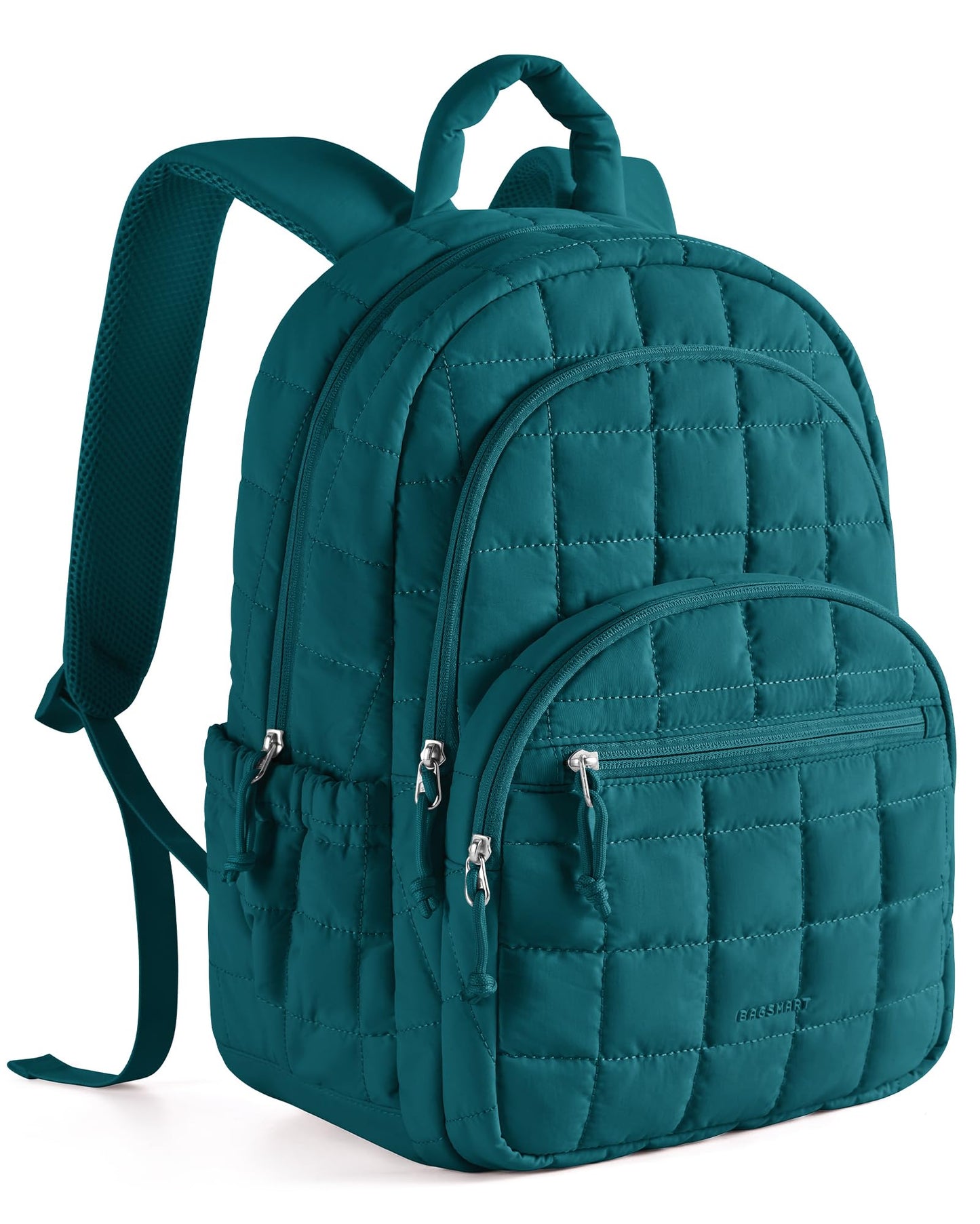 Quilted Laptop Backpack With Water-Resistant Design