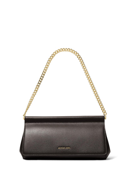 Medium Leather Clutch Wallet With Wrist Strap