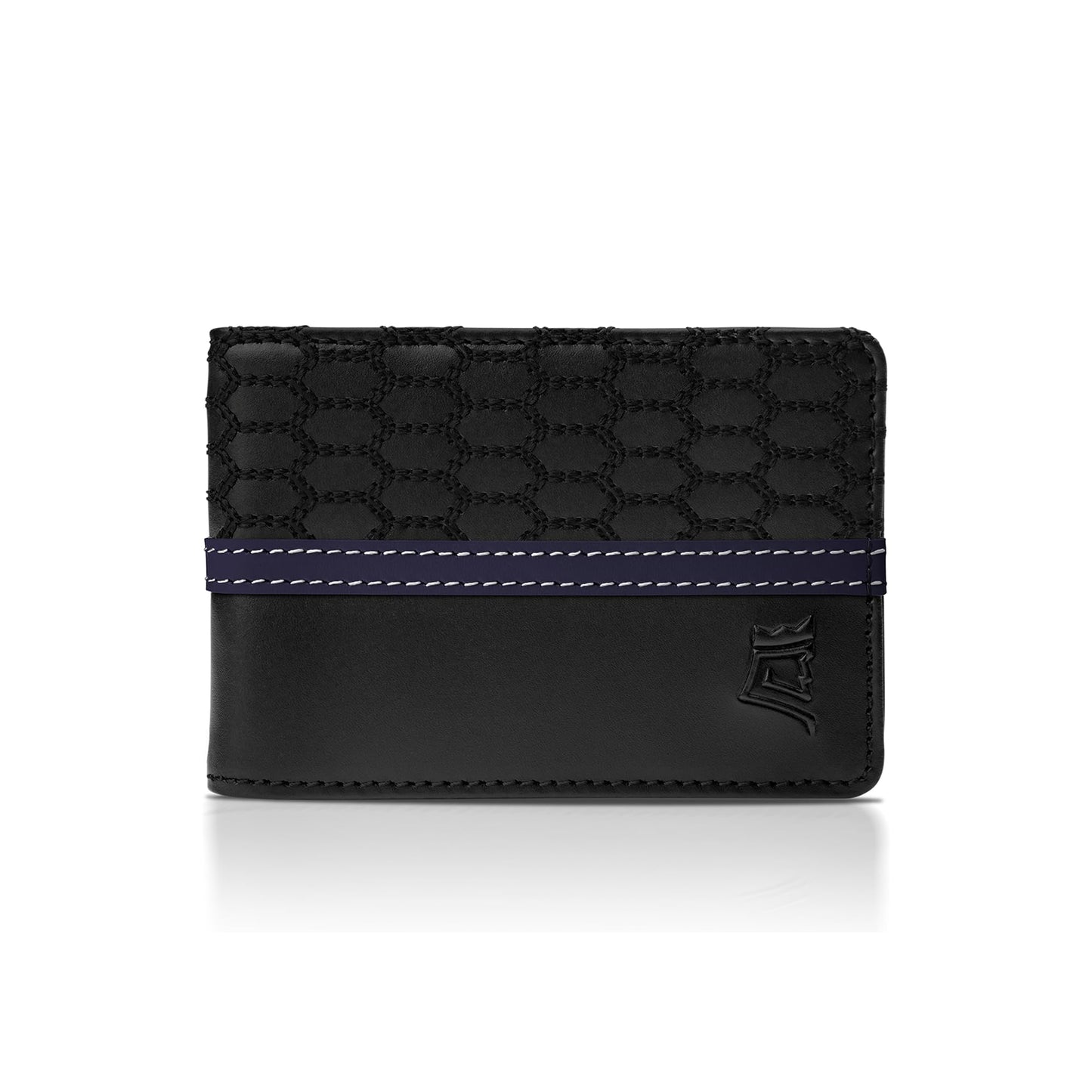 Minimalist Leather Wallet With Cash Pocket & Strap