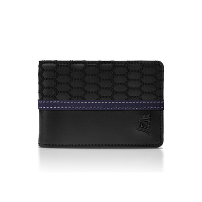 Minimalist Leather Wallet With Cash Pocket & Strap