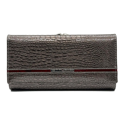 Slim Leather Trifold Wallet With Card Holder