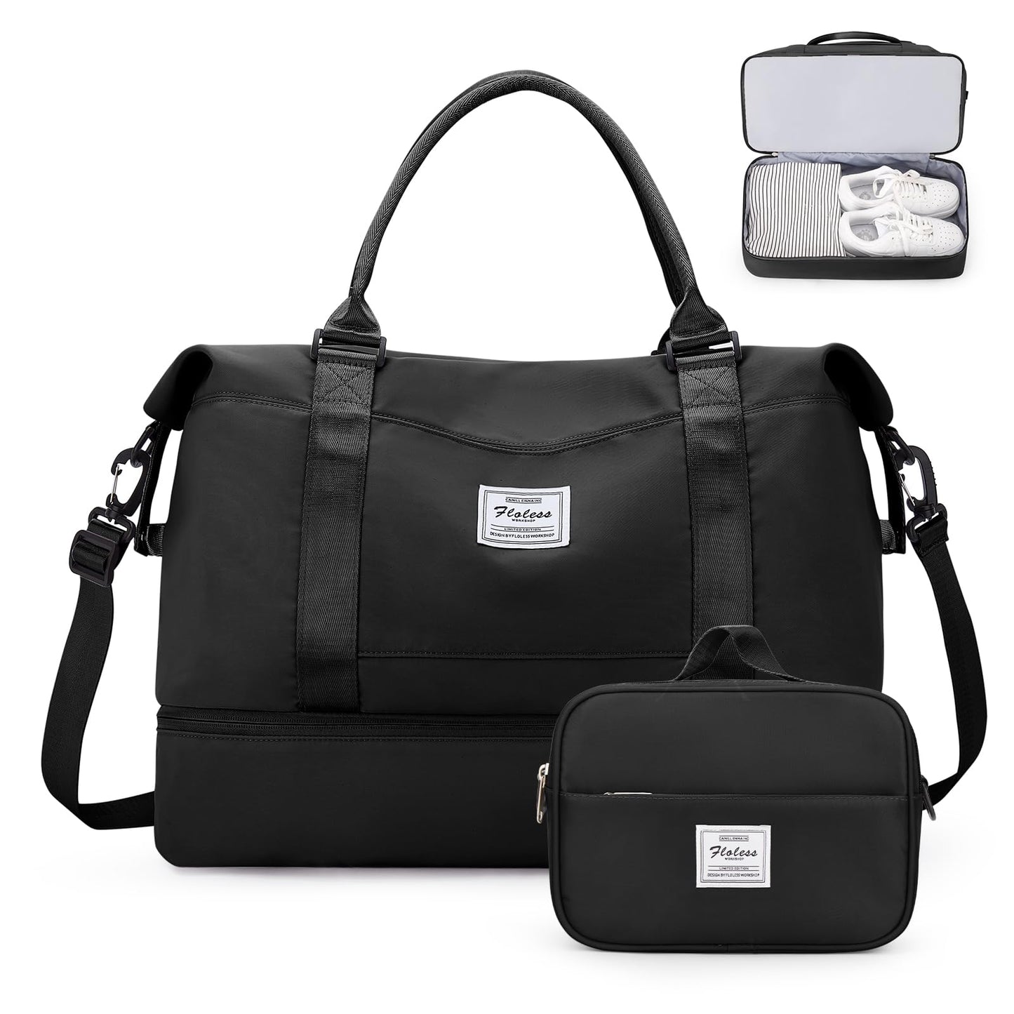 Weekender Travel Bag With Shoe Compartment