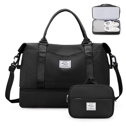 Weekender Travel Bag With Shoe Compartment