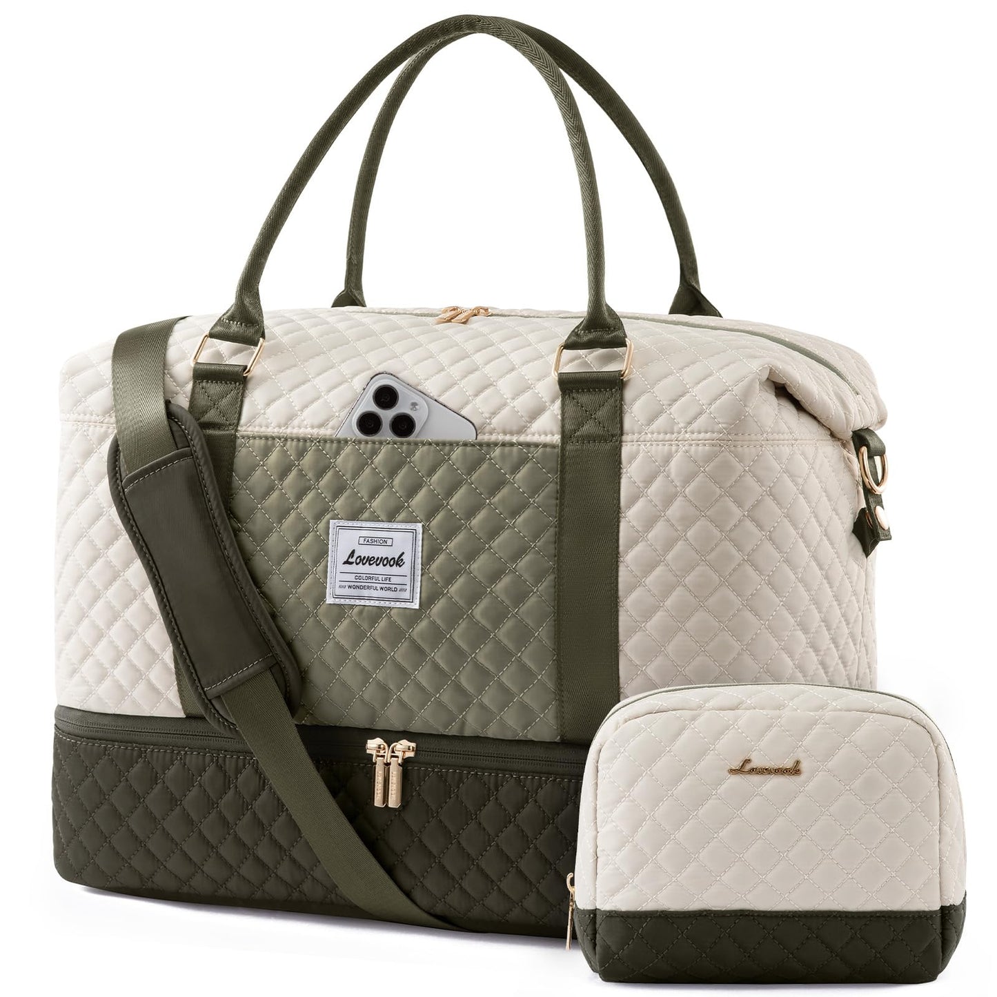 Weekender Travel Bag With Shoe & Wet Pocket