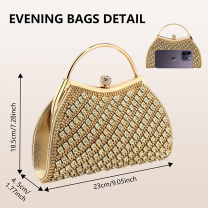 Rhinestone Evening Clutch Bag For Special Occasions
