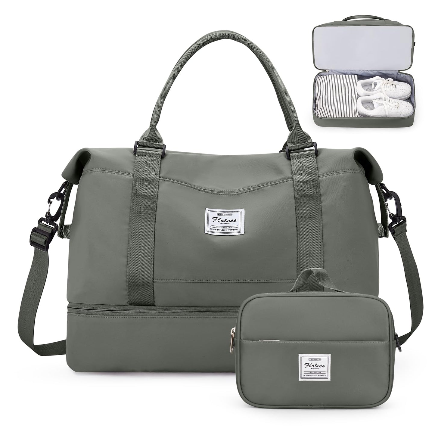 Weekender Travel Bag With Shoe Compartment