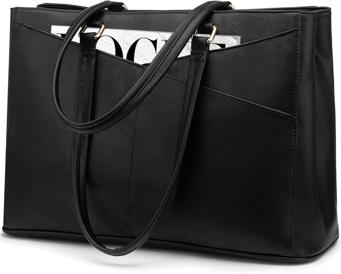 Waterproof Leather Laptop Tote Bag