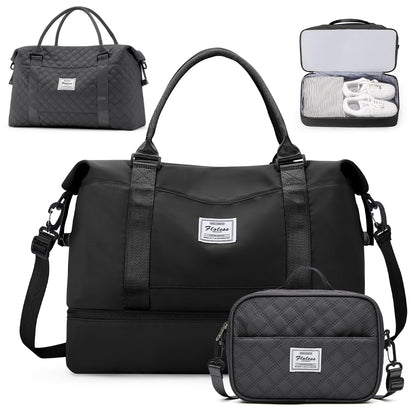 Weekender Travel Bag With Shoe Compartment