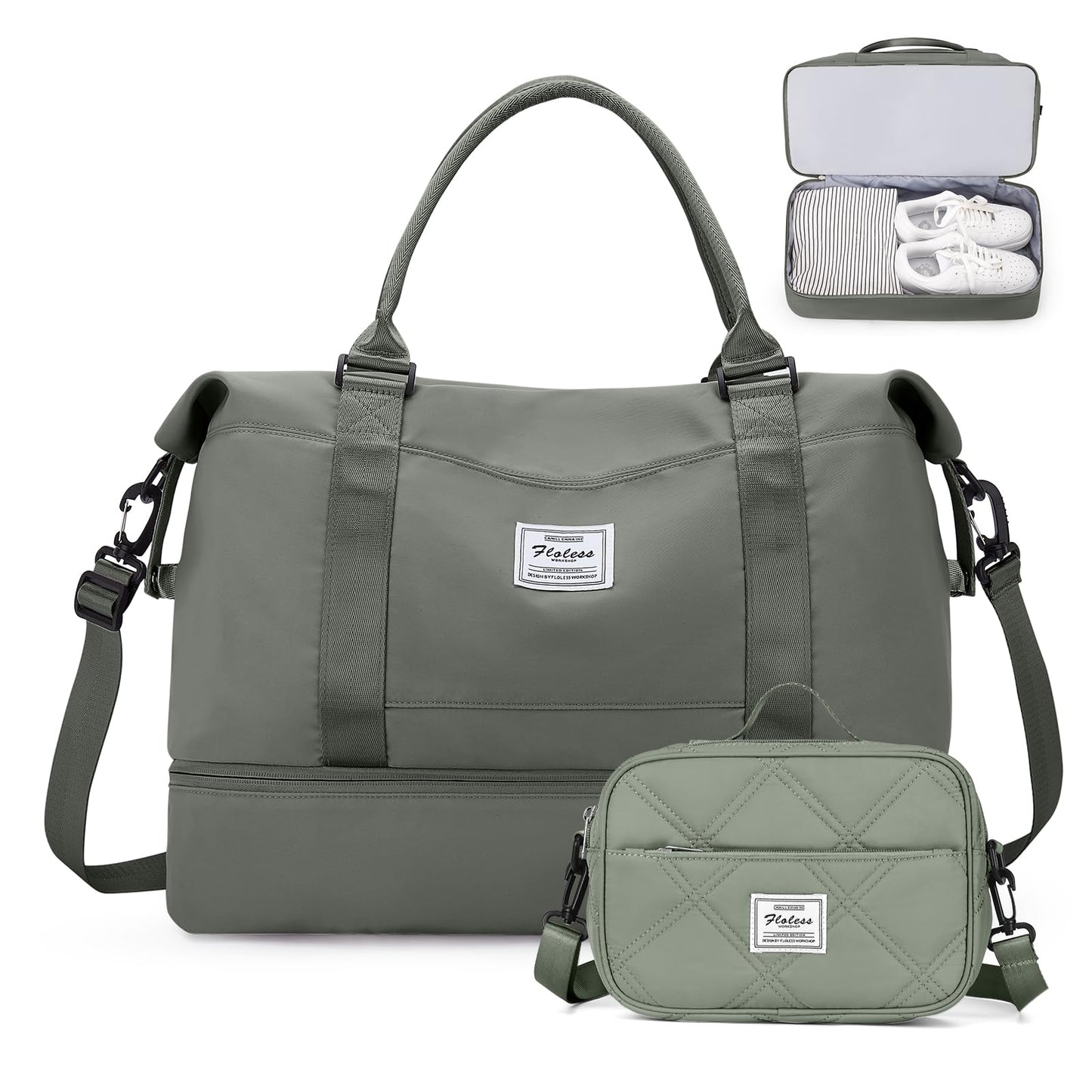 Weekender Travel Bag With Shoe Compartment