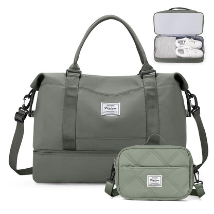 Weekender Travel Bag With Shoe Compartment
