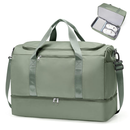 Large Weekender Travel Bag With Shoe Compartment
