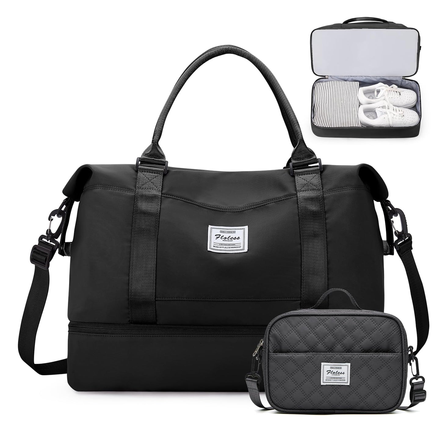 Weekender Travel Bag With Shoe Compartment