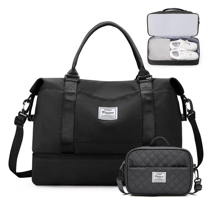 Weekender Travel Bag With Shoe Compartment