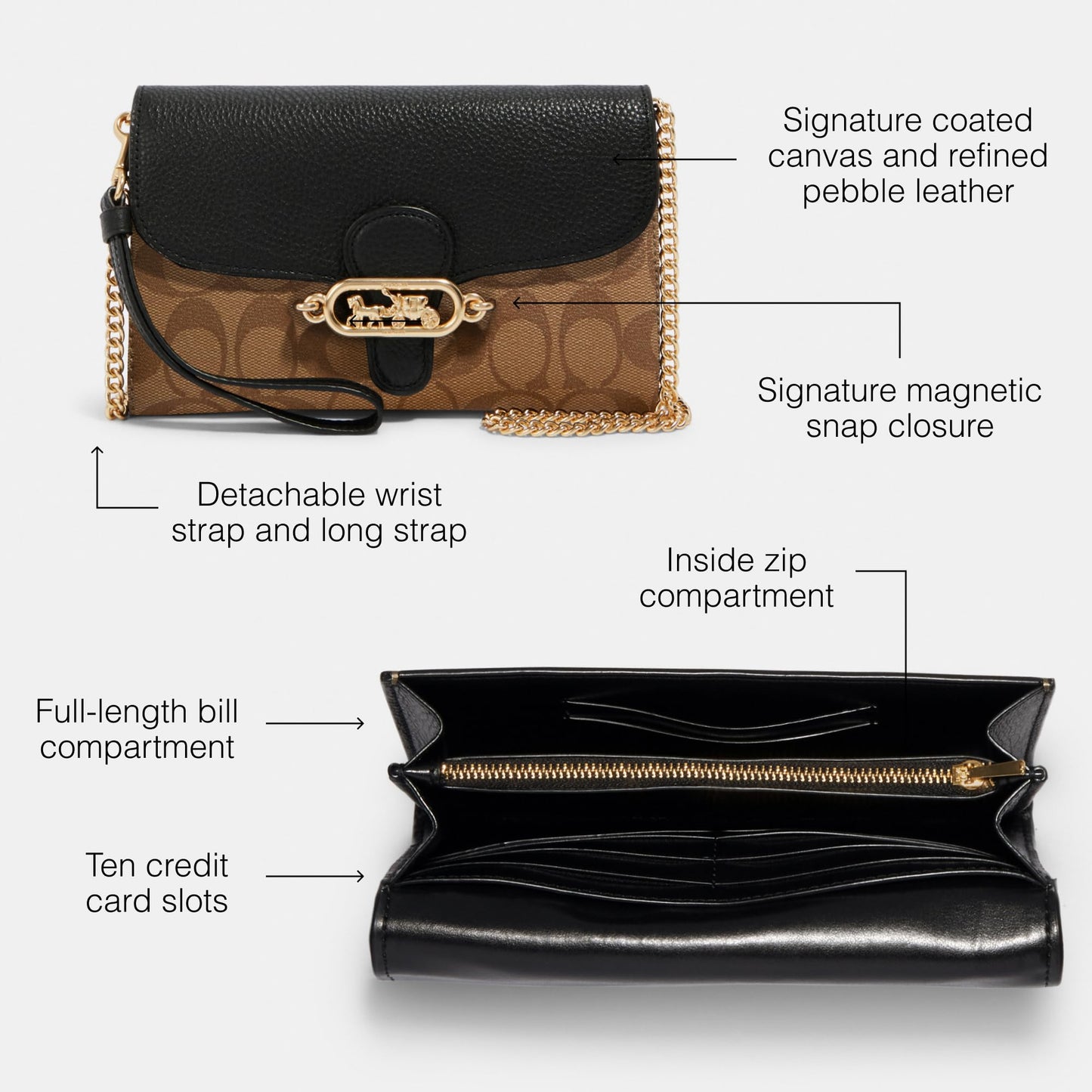 Signature Chain Crossbody Shoulder Bag