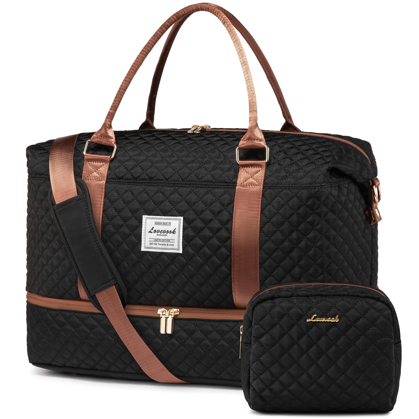 Weekender Travel Bag With Shoe & Wet Pocket