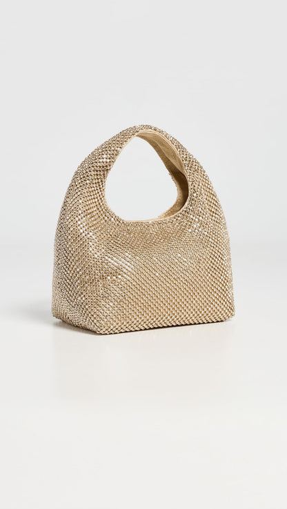 Mini Bucket Clutch Bag With Drawstring Closure