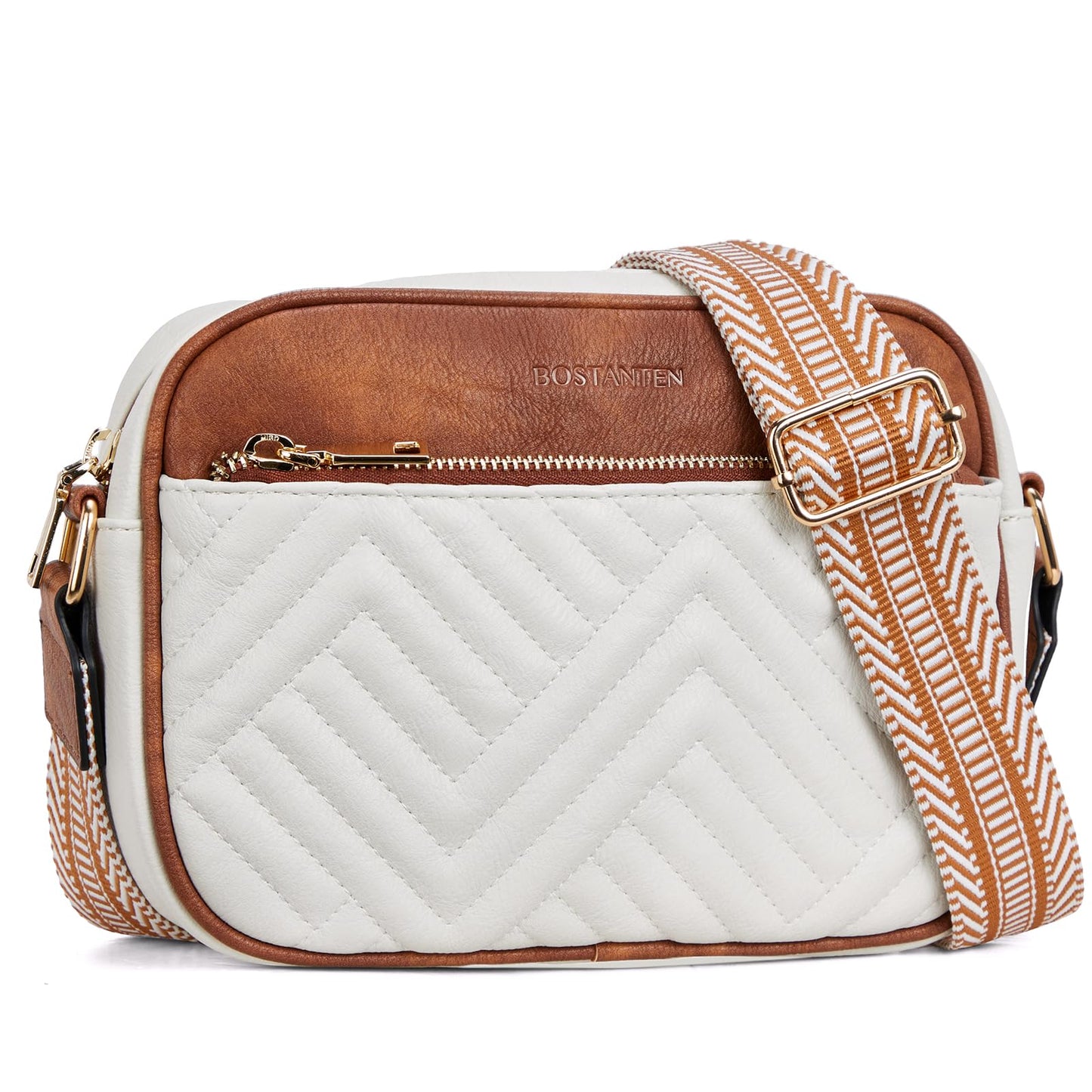 Quilted Vegan Leather Crossbody Bag
