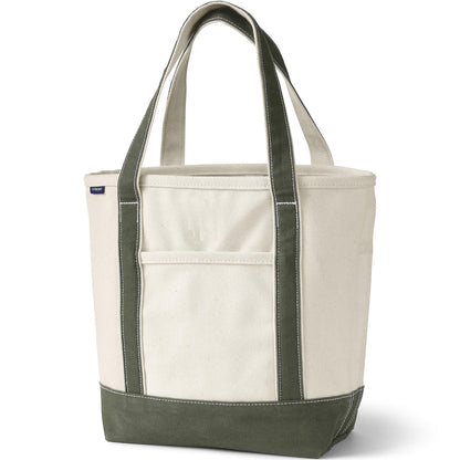 Open Top Canvas Tote Bag