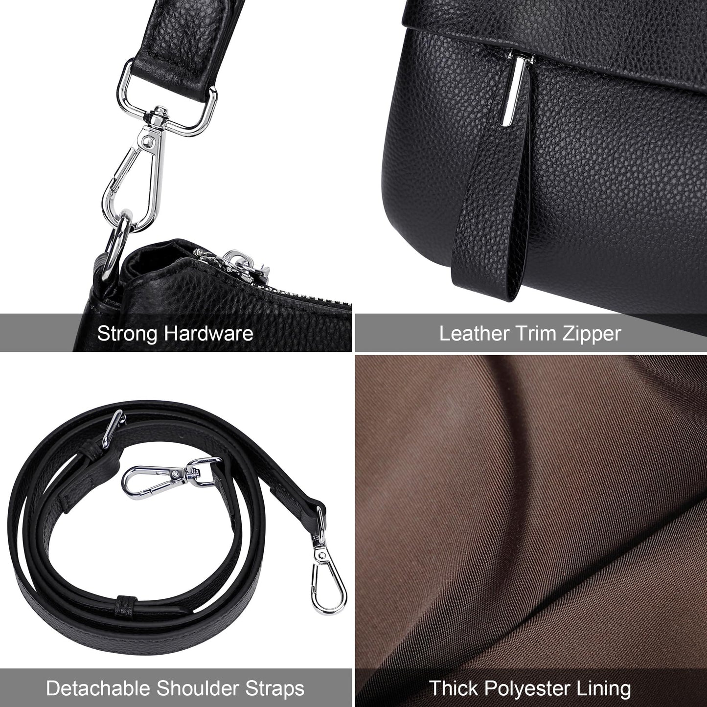 Genuine Leather Crossbody Shoulder Bag