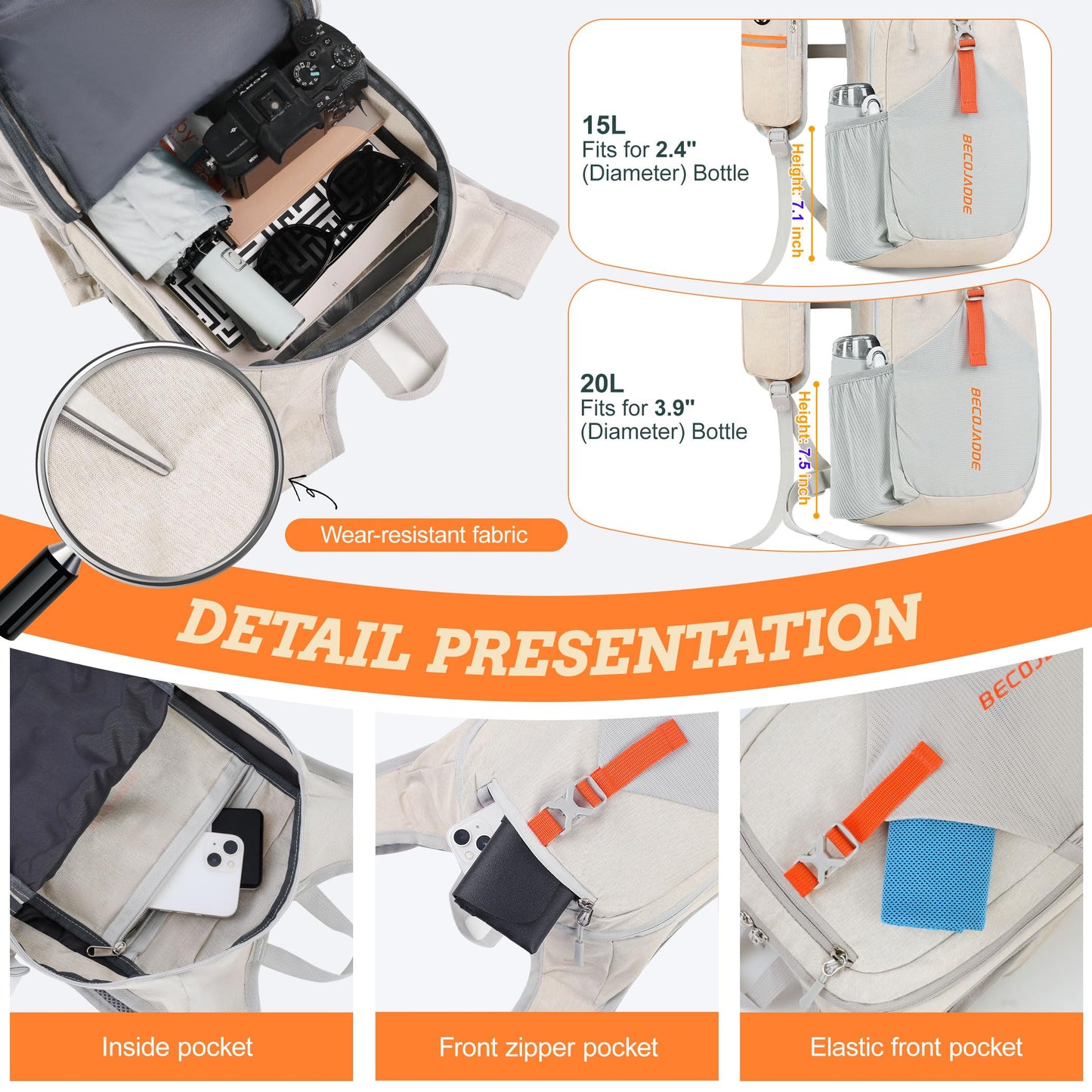 Lightweight Foldable Hiking Backpack For Travel