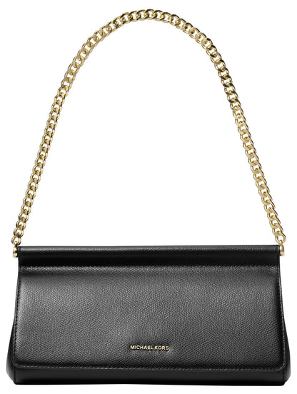 Medium Leather Clutch Wallet With Wrist Strap
