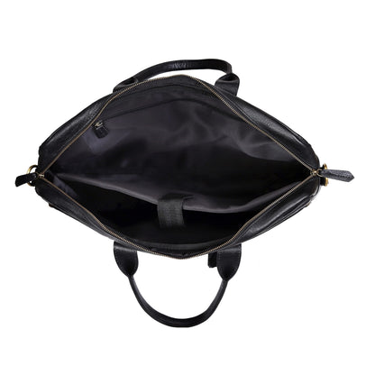 Leather Laptop Messenger Briefcase Bag