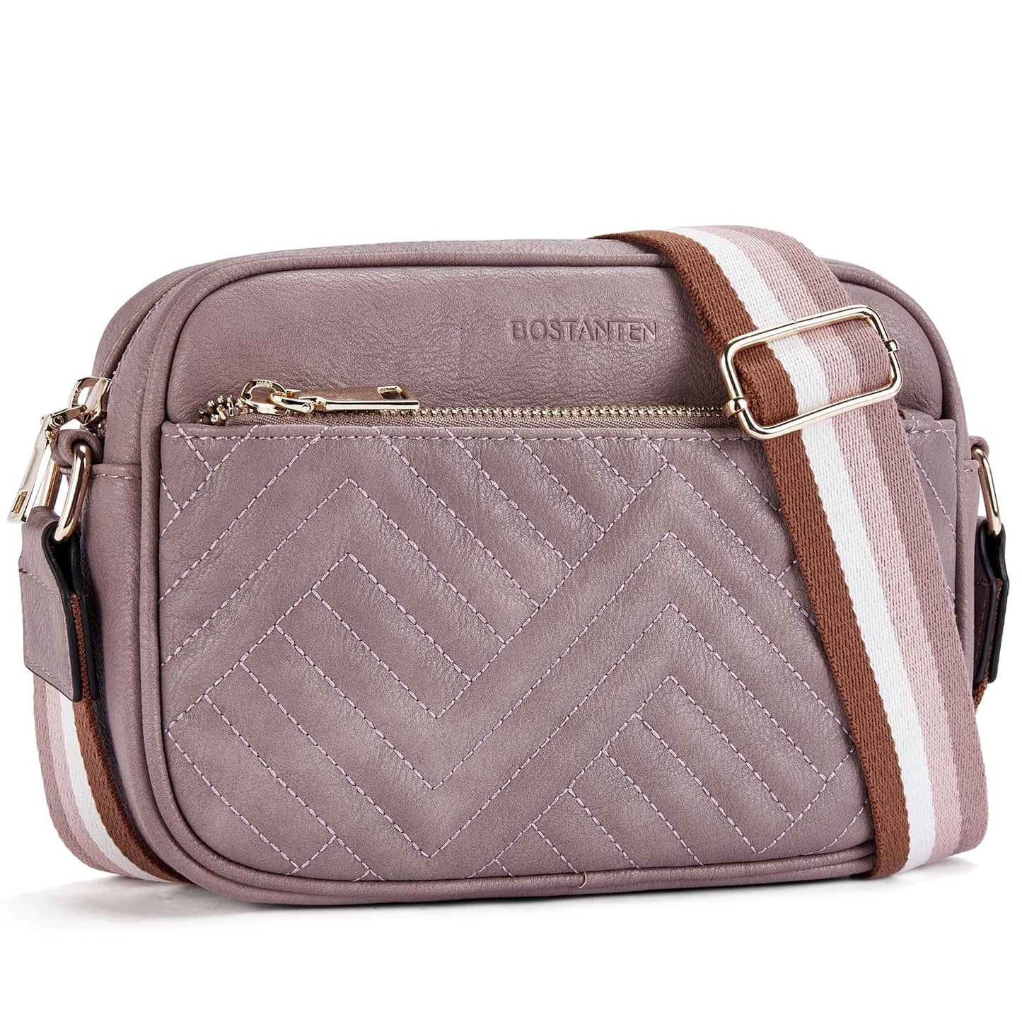 Quilted Vegan Leather Crossbody Bag