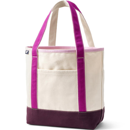Open Top Canvas Tote Bag