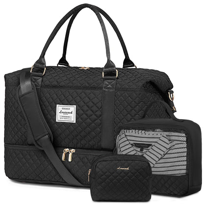 Weekender Travel Bag With Shoe & Wet Pocket
