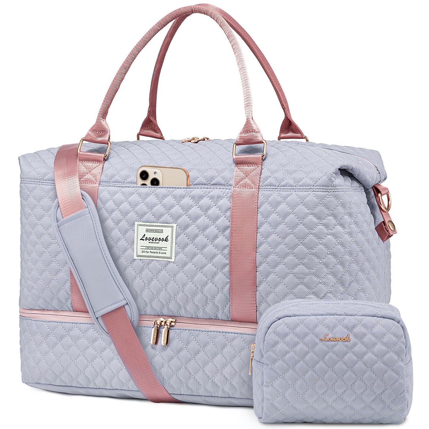 Weekender Travel Bag With Shoe & Wet Pocket