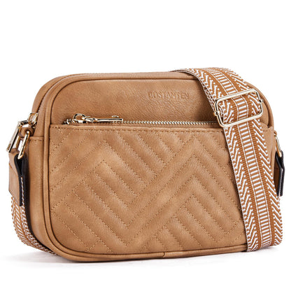 Quilted Vegan Leather Crossbody Bag