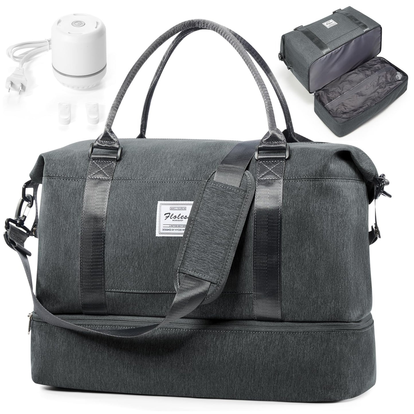 Weekender Travel Bag With Shoe Compartment