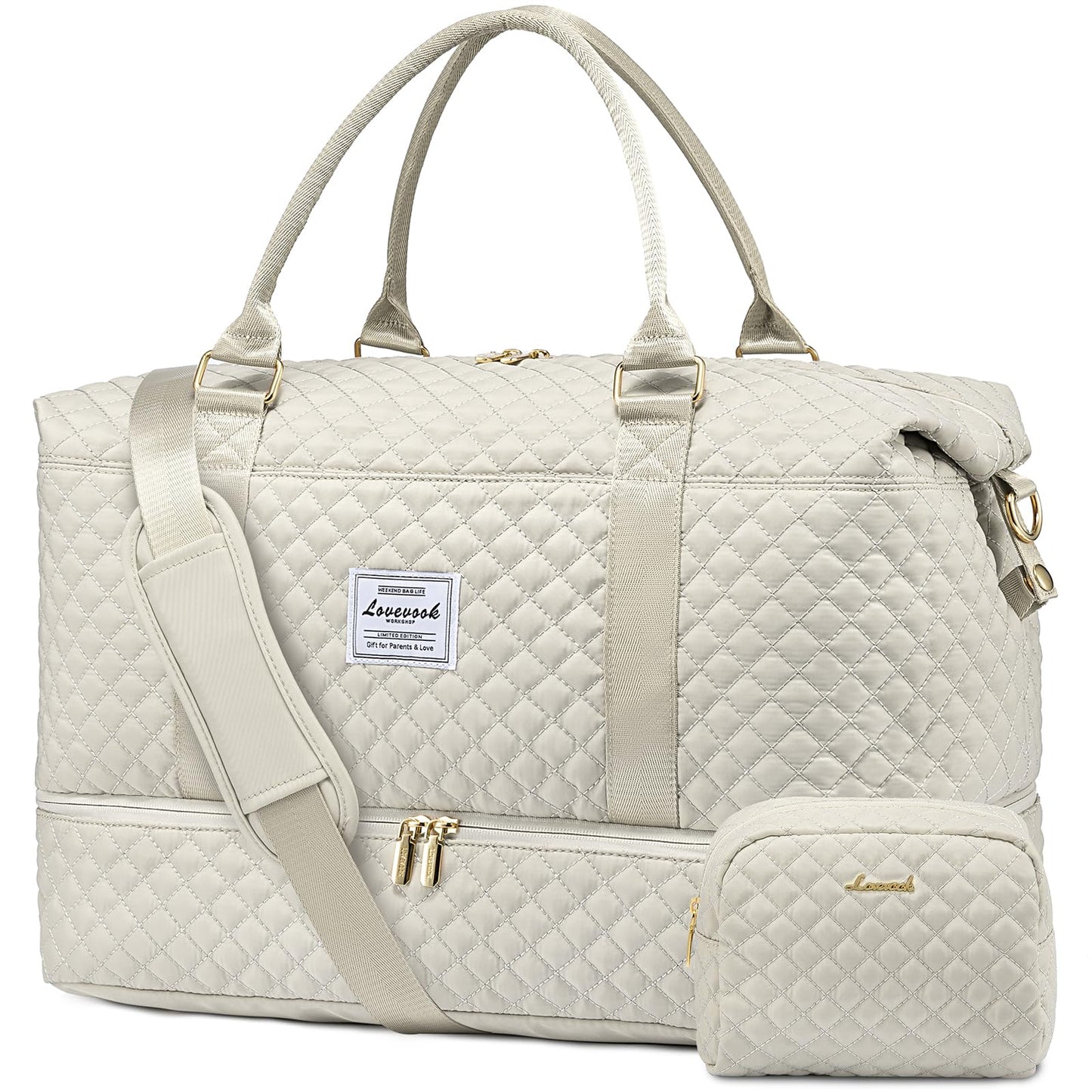 Weekender Travel Bag With Shoe & Wet Pocket
