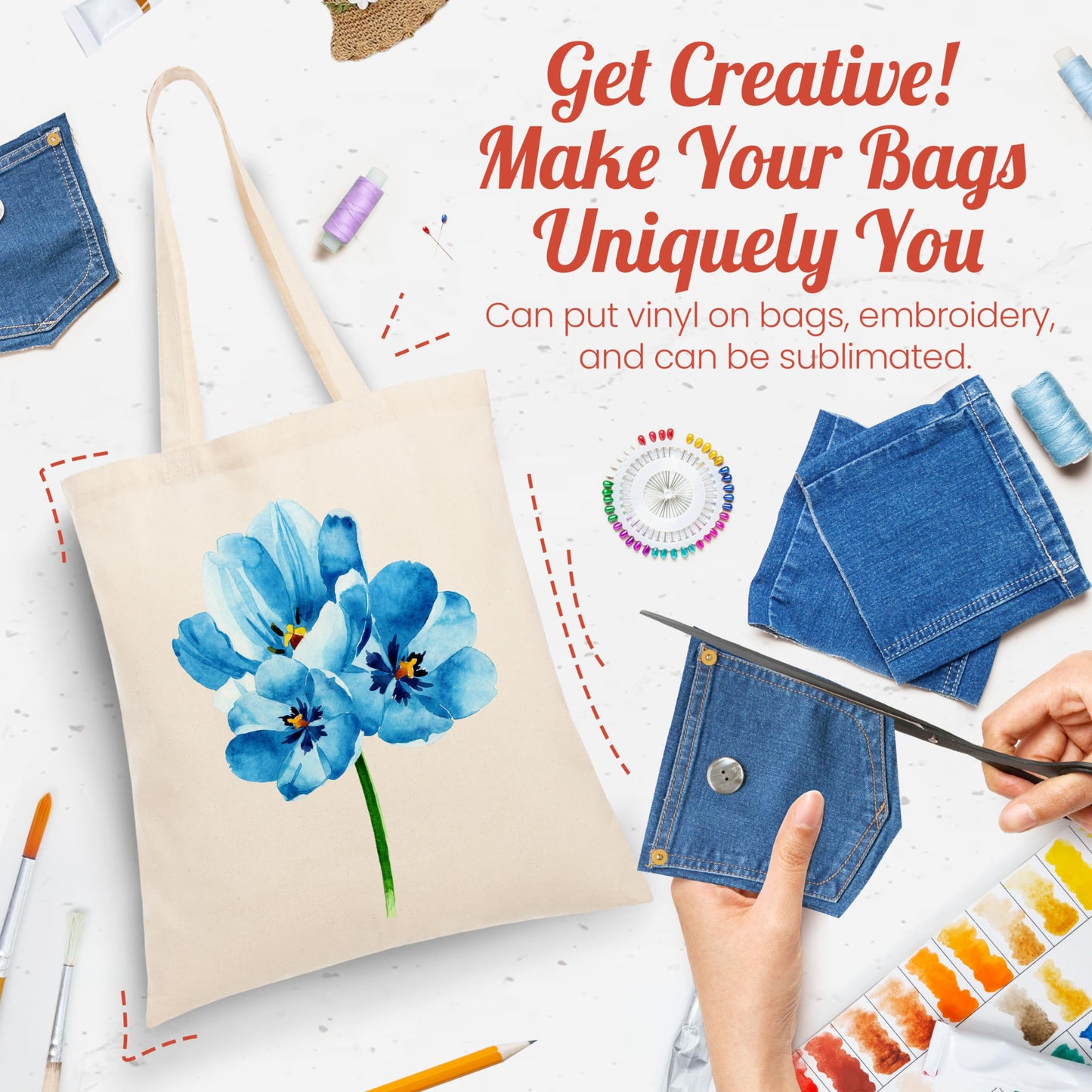 Lightweight Canvas Tote Shopping Bag