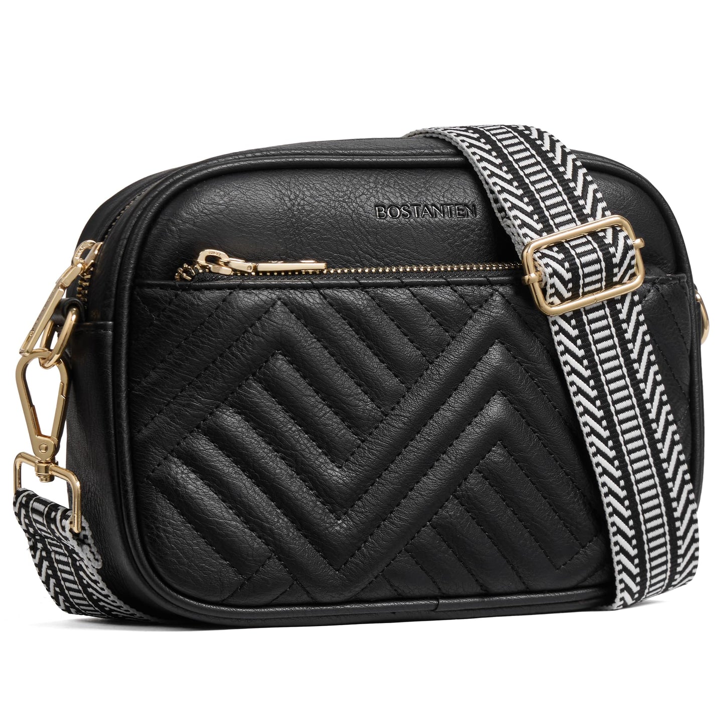Quilted Vegan Leather Crossbody Bag