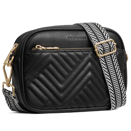 Quilted Vegan Leather Crossbody Bag