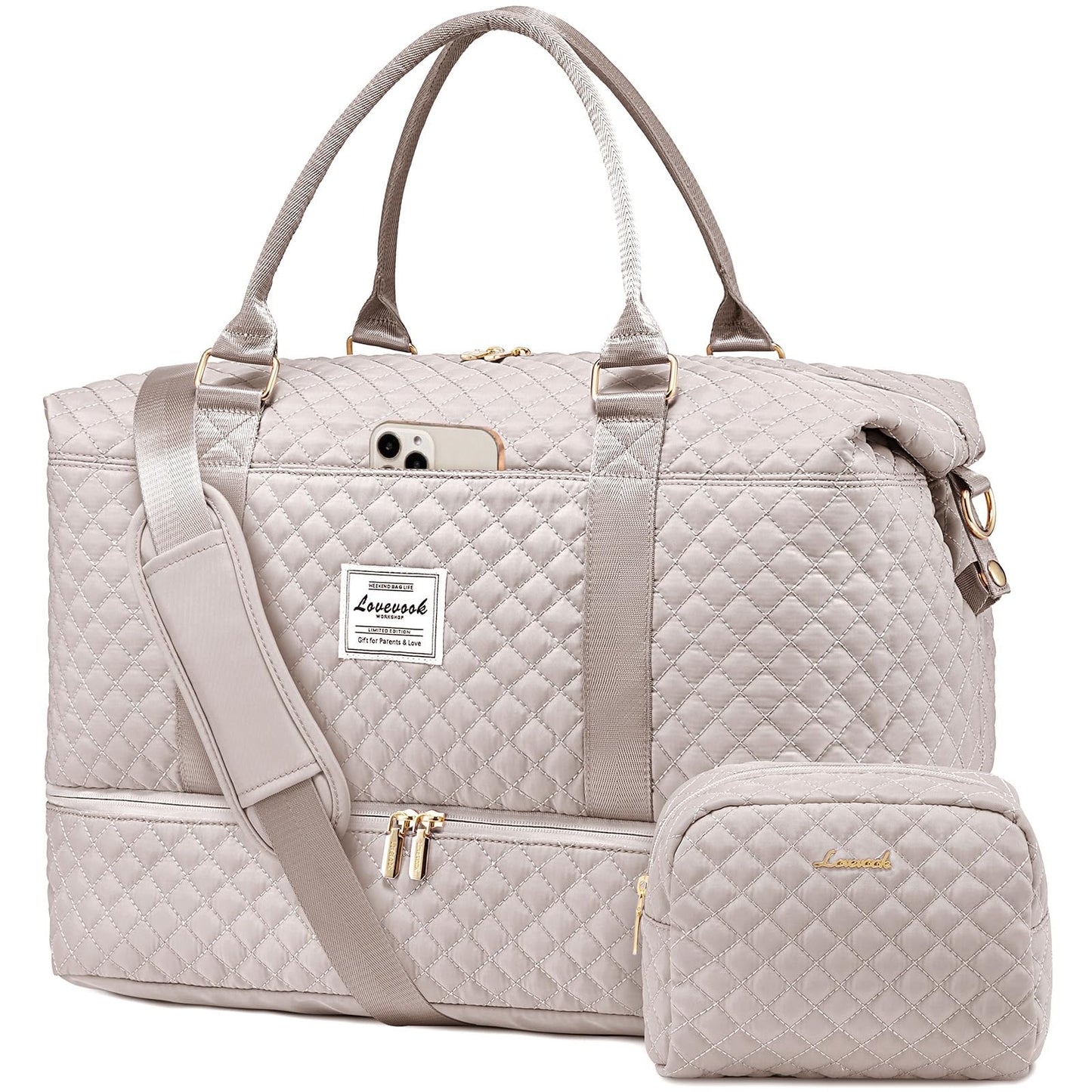 Weekender Travel Bag With Shoe & Wet Pocket