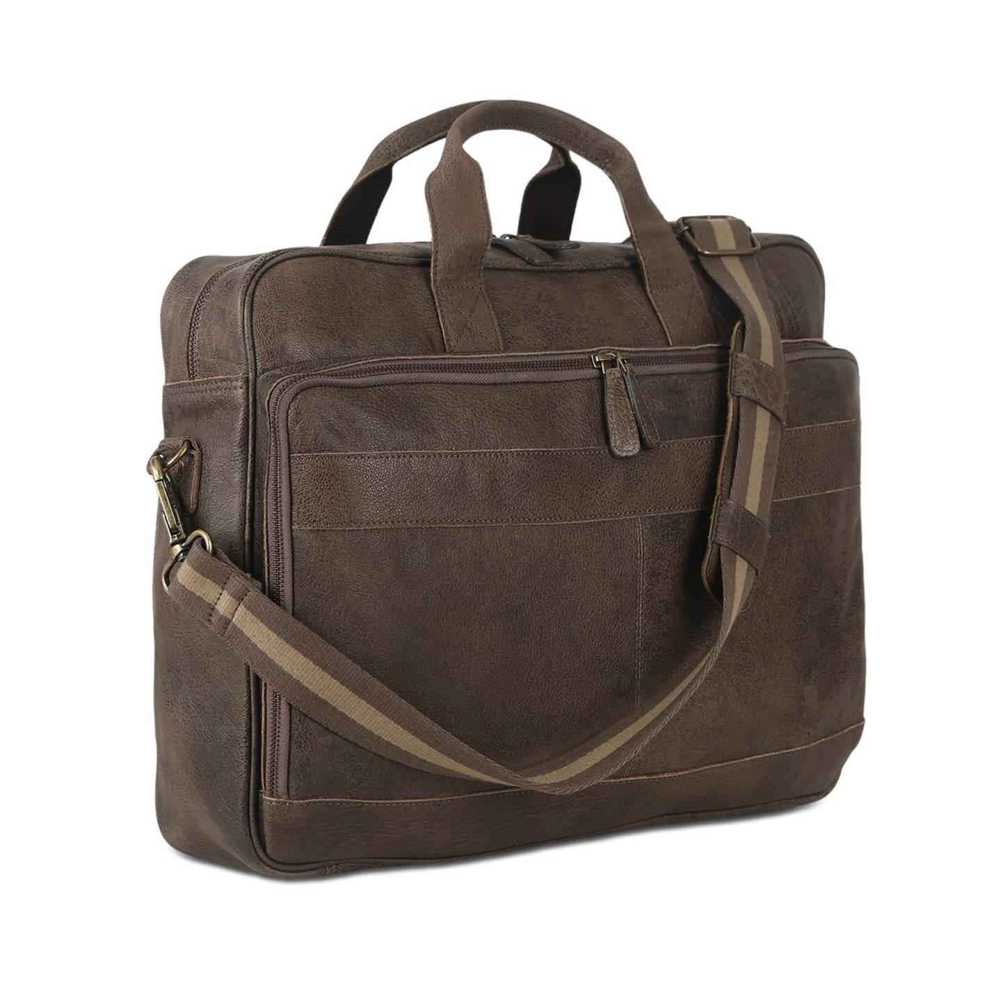 Leather Laptop Messenger Briefcase Bag