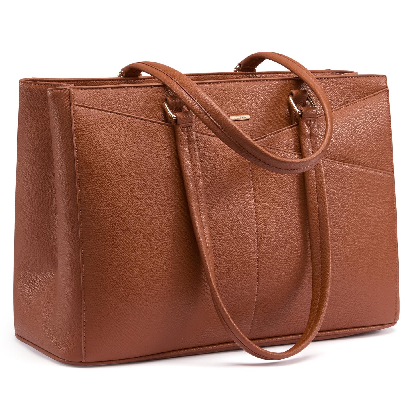 Waterproof Leather Laptop Tote Bag