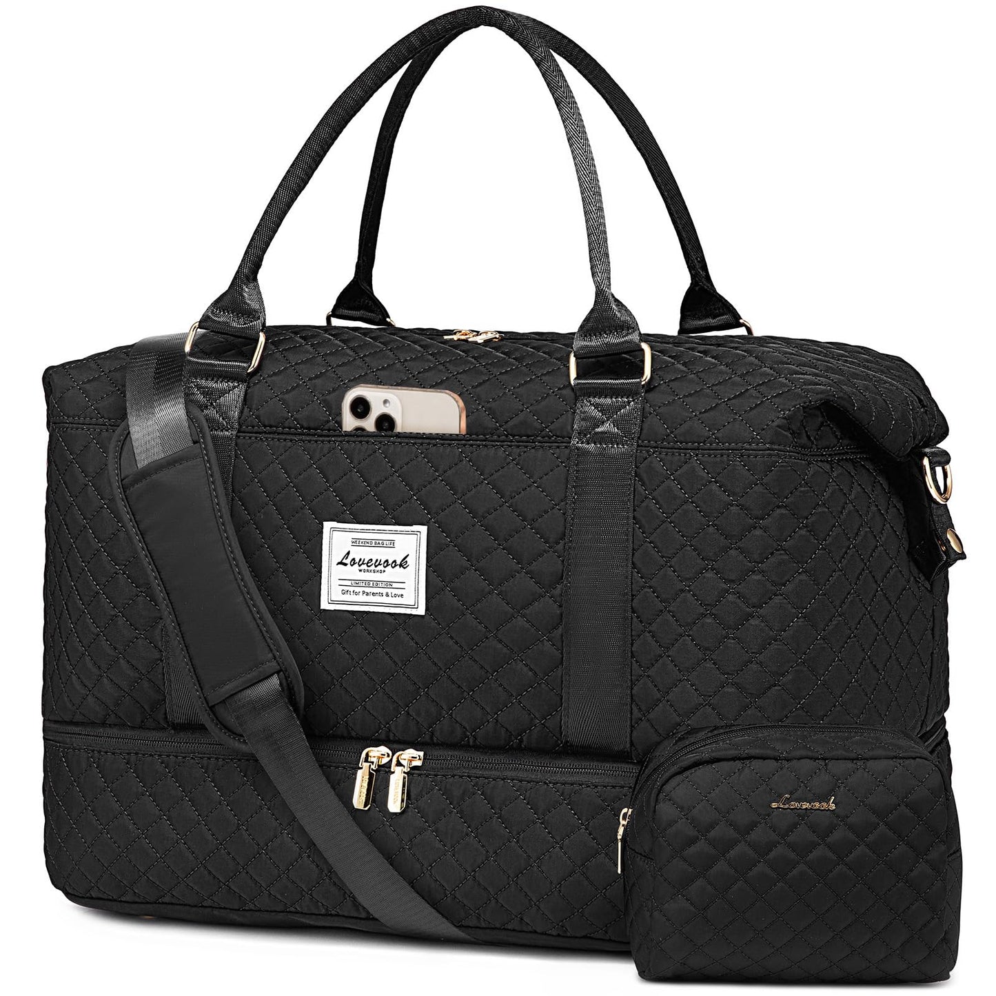 Weekender Travel Bag With Shoe & Wet Pocket