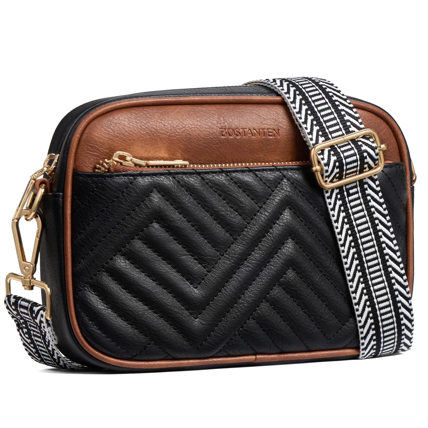 Quilted Vegan Leather Crossbody Bag