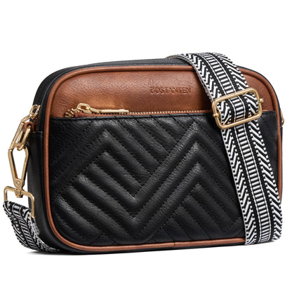 Quilted Vegan Leather Crossbody Bag