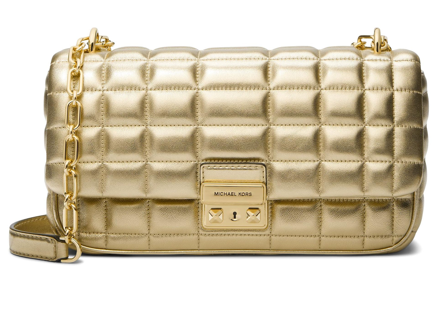 Large Chain Shoulder Bag With Convertible Strap