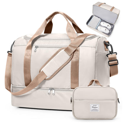 Large Weekender Travel Bag With Shoe Compartment
