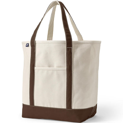 Open Top Canvas Tote Bag