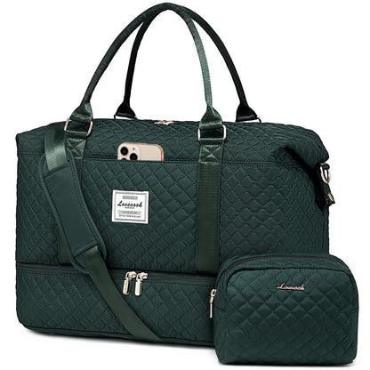 Weekender Travel Bag With Shoe & Wet Pocket