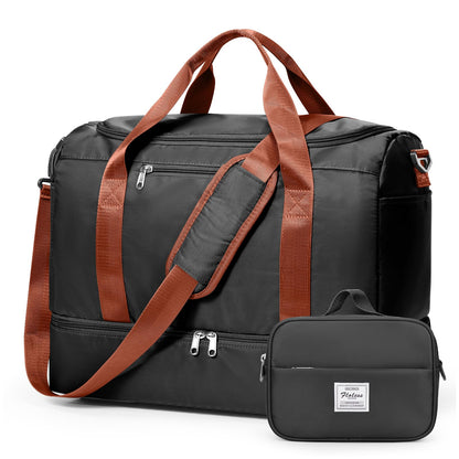 Large Weekender Travel Bag With Shoe Compartment