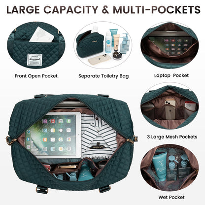 Weekender Travel Bag With Shoe & Wet Pocket